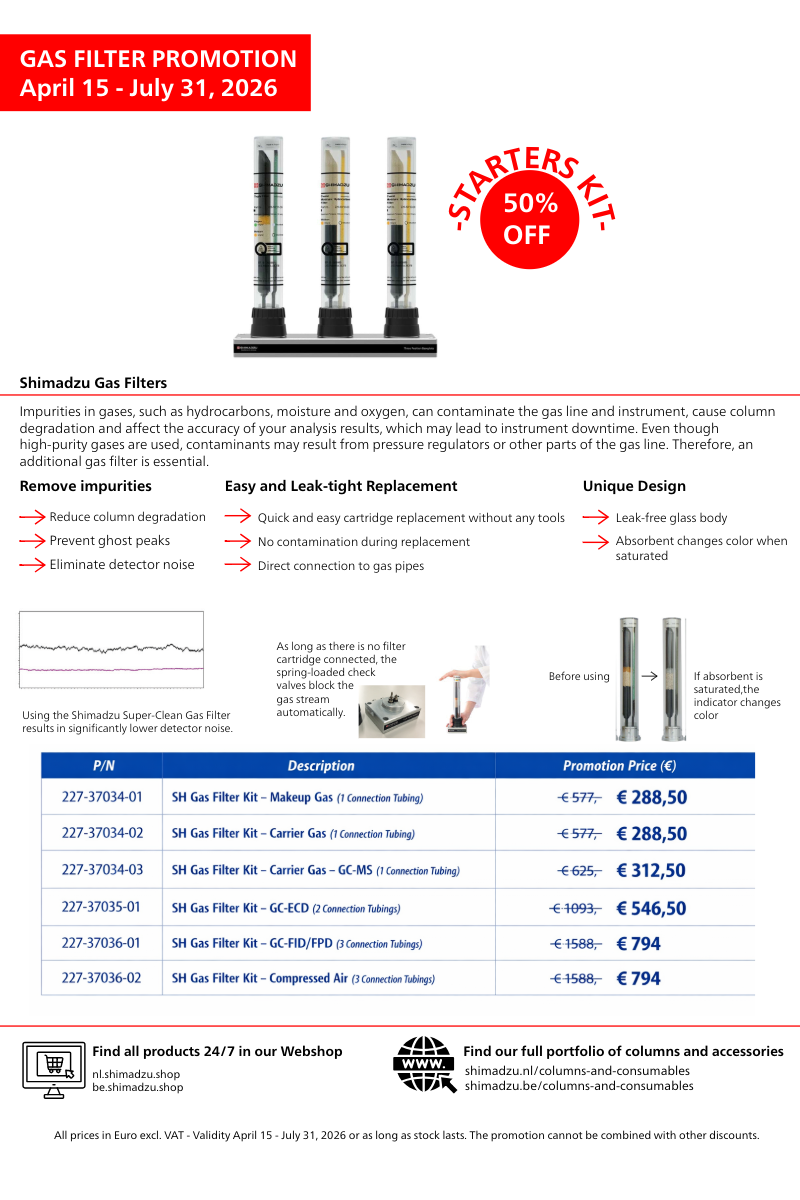 shimadzu gas filter promotion