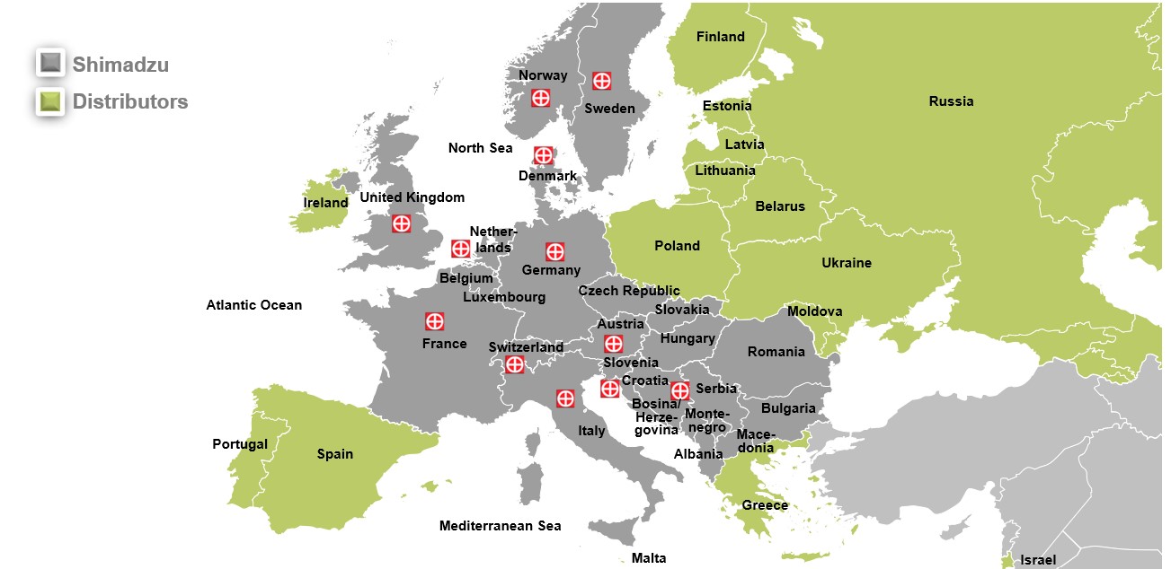 Shimadzu European Subsidiaries